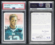 2009 Topps National Chicle Tom Brady #C199 PSA 9 MINT