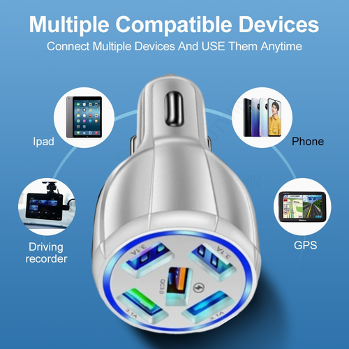 Auto Schnell Ladegerät USB & USB-C | Handy Stecker KFZ Zigarettenanzünder | Auto - Bild 20 von 24