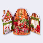 3D Pop-Up Christmas Greeting Card – Santa’s Cozy Cabin Scene