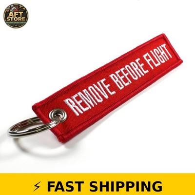 Rotary13B1 REMOVE BEFORE FLIGHT Red Key Chain