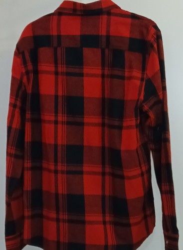 Lee Mens Regular Fit Long Sleeve Button Flannel Size Medium Red Brand New - Picture 8 of 17