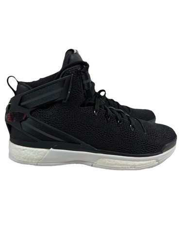 Zapatillas de baloncesto Adidas D Rose 6 Boost para hombre 2015 negras/blancas F37128 talla 12,5 nuevas con etiquetas - Imagen 12 de 21