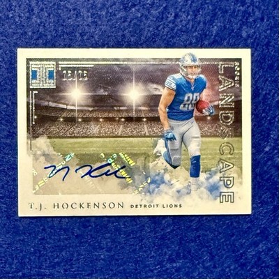2019 Panini Impeccable Rookie Landscape T.J. Hockenson RC AU 75/75 [Bookend #]🔥