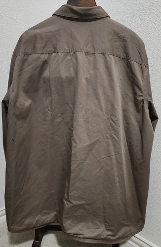 LL Bean Hemd Herren XXL hellbraun Canvas Flanell gefüttert Hurricane Workwear Shacket neu mit Etikett - Bild 4 von 4