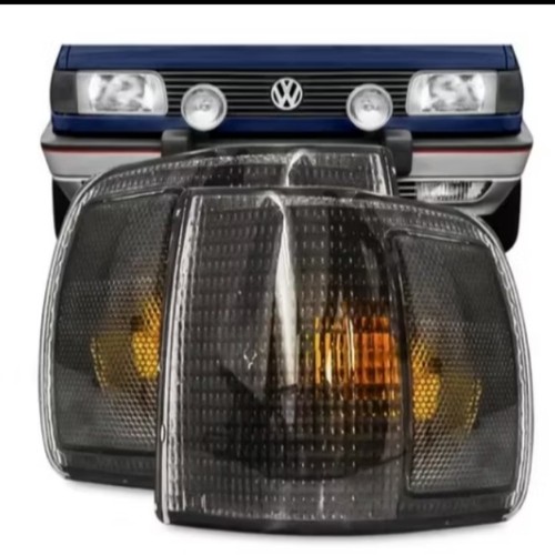 VW Volkswagen Fox Dark Smoke front Corner Lights 1991 - 1994 (pair) - Picture 2 of 4