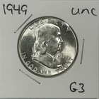 1949 Franklin Half Dollar Coin Uncirculated