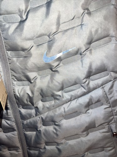 MENS SZ L. Nike Therma-FIT ADV Down Fill Repel AeroLoft Running Vest FB7542 GREY - Picture 2 of 6