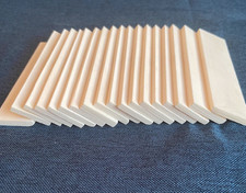 1 pair Buffalo Bovine Bone Handle Scales Slabs DIY Carving Material