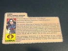 gi joe lot File Card 1984 Baroness Great Condition Clean Card