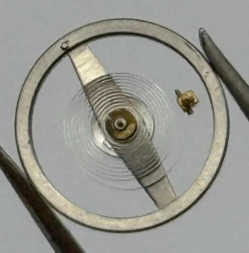 Cattin C. 66 Balance Complete a pt Renata 1551 M Watch Movement Parts Vintage - Picture 1 of 9