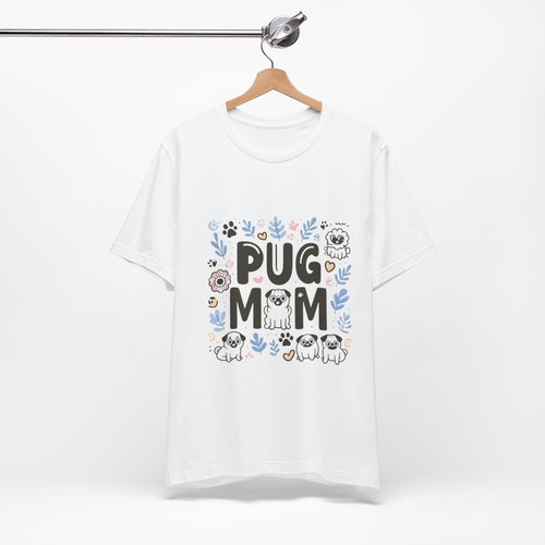 Camiseta Pug Mom, Camiseta Amante del Perro, Regalo Día de la Madre, Linda Camisa Animal, Divertida Mascota - Imagen 10 de 13