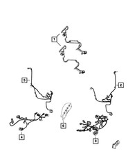 Genuine Mopar Seat Back Wiring 68205021AA