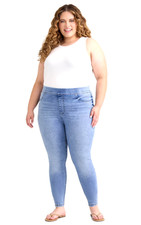Women's Plus Size High Rise Skinny Jegging's, Medium Wash Jean's by Terra  Sky
