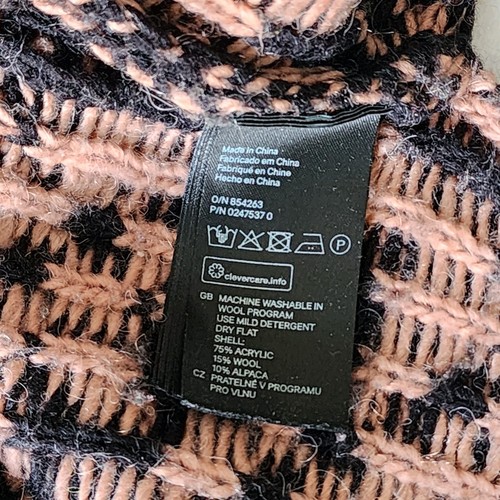 H&M Wool Alpaca Blend Sweater Womens Medium Nordic Style Chunky Knit Heavyweight - Picture 5 of 11