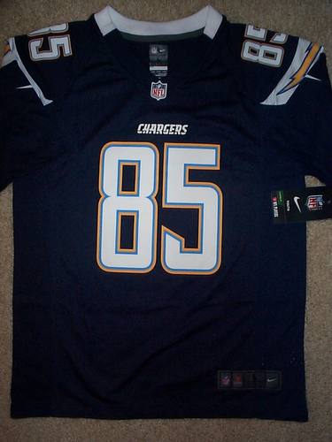 ($75) NIKE San Diego Chargers ANTONIO GATES nfl Jersey YOUTH KIDS BOYS (L-LARGE) - Picture 2 of 3