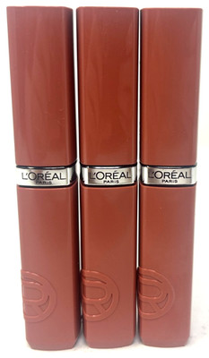 (3) Loreal Lacque Resistance Liquid Lipstick Sealed 601 - Worth It