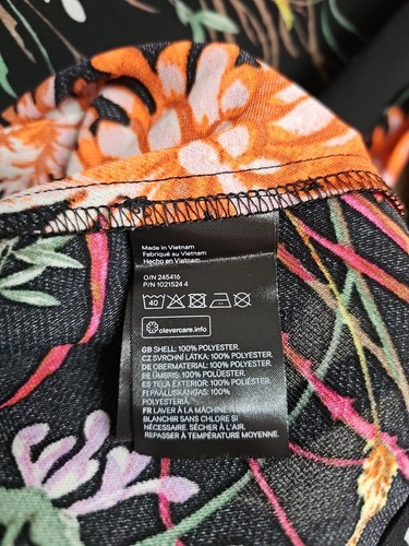 NWT H&M Women's Dress Long Sleeve Round Neck Multicolor Floral Print.Size S - Picture 11 of 14