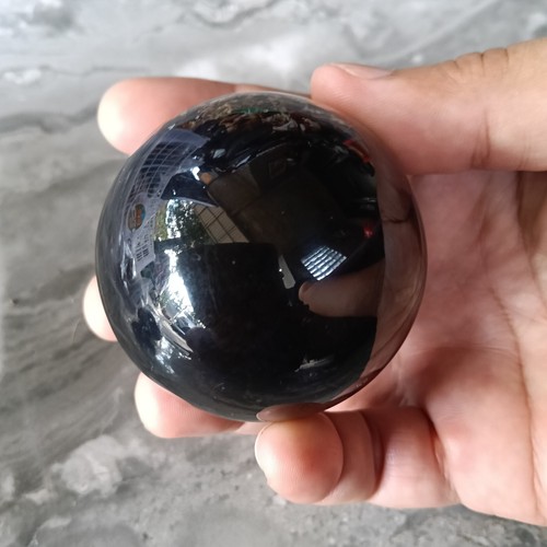 124 gr 59 mm Indonesia Sumatra Amber Sphere Polished Rough Raw Stone Gemstone 6 - Picture 13 of 14