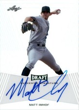 2014 Leaf Metal Draft #BAMI1 Matt Imhof Auto - NM-MT