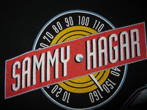 Sammy Hagar tee shirt XL Red Rocker Rocket 2 sided original 90's Rare - Picture 4 of 14