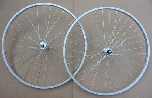 Hybrid 700c Bicycle Front / Rear Wheel Wheelset NEW Bike Cycle Freewheel Hub - Picture 1 of 18