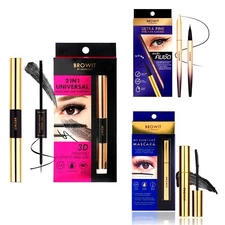 BROWIT by Nongchat Mascara / Ultra Fine / 2 in 1 Universal mascara and Eyeliner