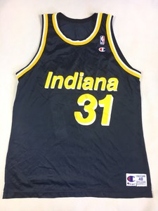 Vtg-Reggie-Miller-Indiana-Pacers-Champion-Jersey-Men-039-s-Size-48
