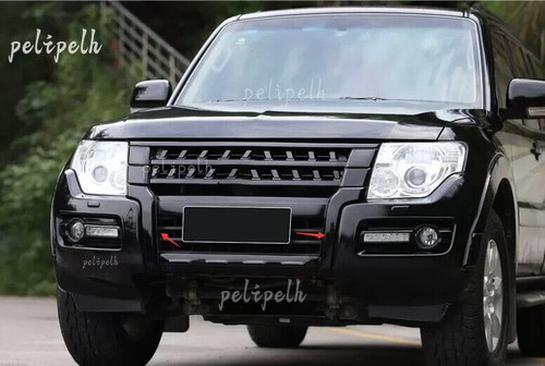 For Mitsubishi Pajero Montero 14-19 Black Front Bumper Left Right Protector 2PCS - Picture 11 of 12
