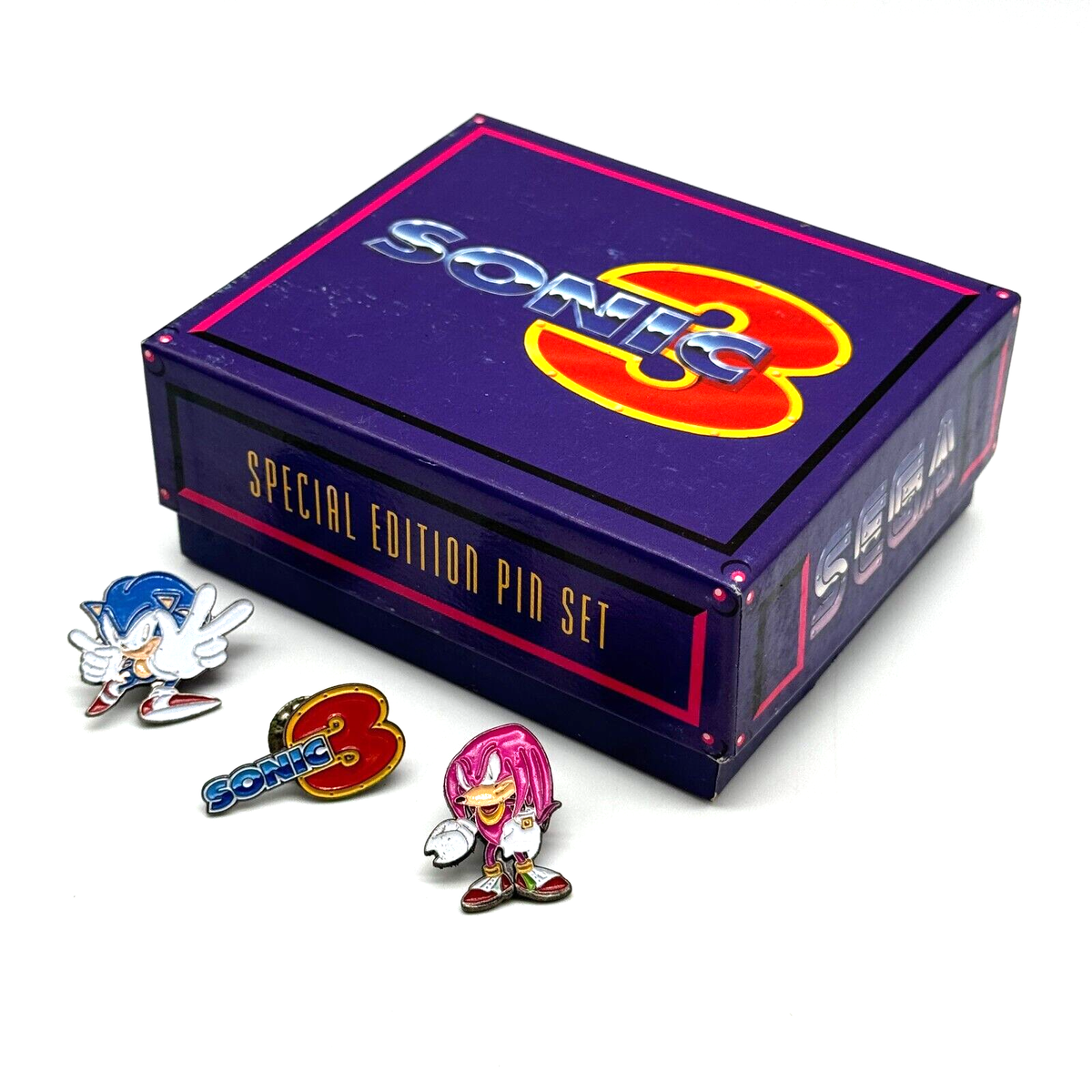 Sega Sonic The Hedgehog Sonic 3 Special Edition Pin Set With Box