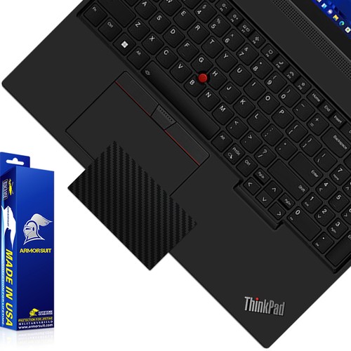 Armorsuit Black Carbon Vinyl Skin Wrap for Lenovo Thinkpad P16s Gen 1 / 2 (16in) - 第 6/6 張圖片