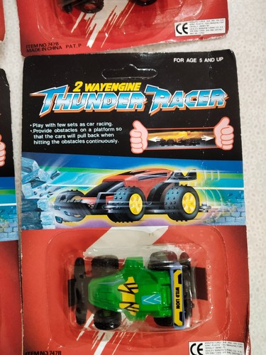 Vintage Sonic Toys 2 Way Engine Thunder Racer Set of 4 complete very rare - 第 6/8 張圖片