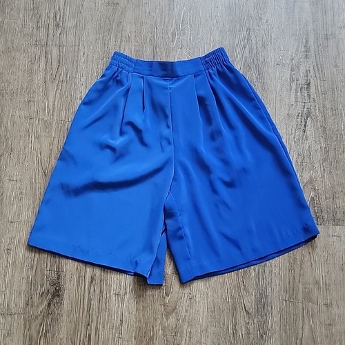 Koret Petite Cute Pull On Shorts ~ Sz SP ~ Blue ~ High Rise ~ 8" Inseam - Picture 2 of 4