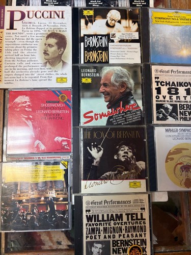 Bernstein Conducts Puccini La Boheme Pathetique Tchaikovsky 1812 Mahler William - Bild 1 von 6