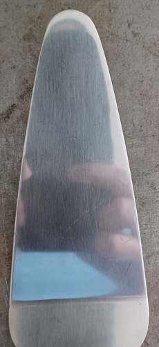 Cuchillo para pasteles vintage posiblemente antiguo color plata - Imagen 9 de 13