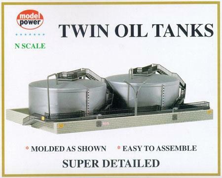 N Scale Model Power /'Twin Oil Tanks/' Kit #1569