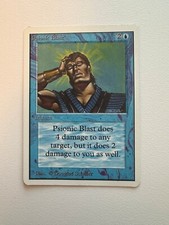 Psionic Blast Unlimited Edition Mtg MP