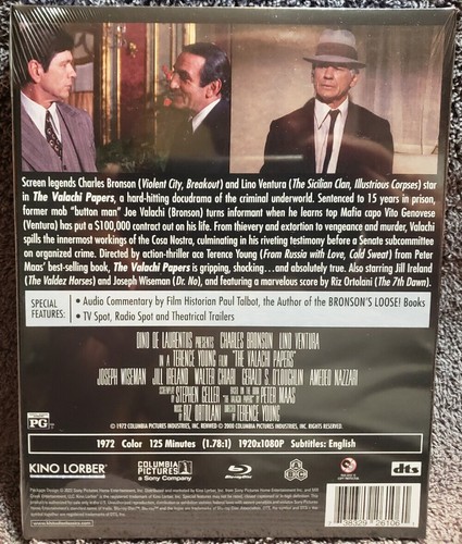 (GET4) BLU-RAY The Valachi Papers (1972) NEW Charles Bronson with Slipcover - Picture 2 of 2