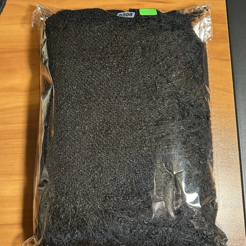 Woll Boucle Schal Schal schwarz quadratisch Fransen 40” x 40” - Bild 8 von 8