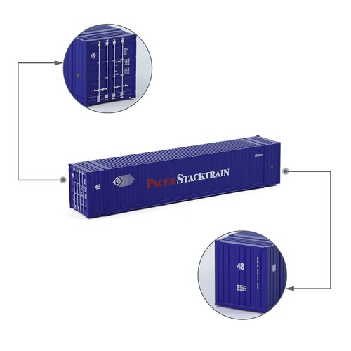 Evemodel N escala 48 ft 1:160 contenedor de envío 48' caja de carga con imanes C15019 - Imagen 18 de 26
