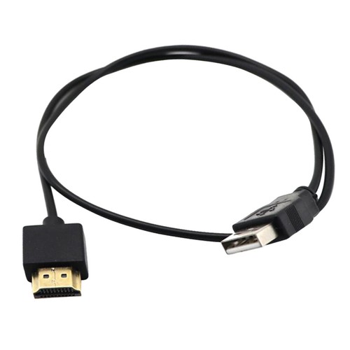 USB 2.0 Stecker Auf HDMI Stecker Konverter PC TV HD HDTV Adapter Ladekabel 0.5m - Picture 7 of 8