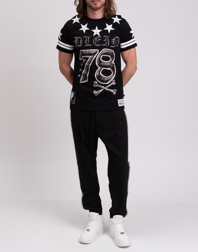 RRP €545 PHILIPP PLEIN T-Shirt Size L HANDMADE LIMITED Rhinestones Short Sleeve - Picture 7 of 9