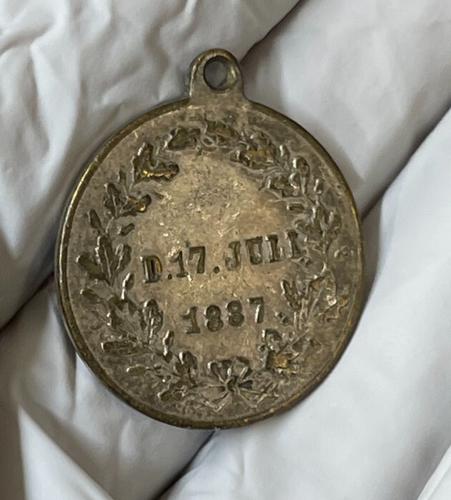 1887 Denmark Bistrup Ministry of Justice Medal Token Coin RARE - Picture 6 of 6