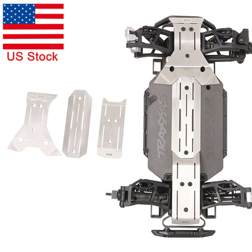 For Traxxas Mini Maxx RC Stainless Chassis Guard Skid Plate Kit Upgrade Parts US - Picture 1 of 7