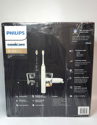 Philips Sonicare Diamond Clean Rechargeable Electric Toothbrush, 2-Pack OPEN BOX - Picture 6 of 6