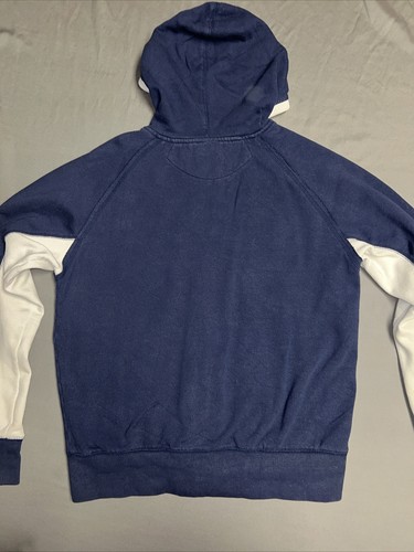 Reebok Full Zip Hoodie Size M Blue & White New England Patriots (1253) - Picture 10 of 13