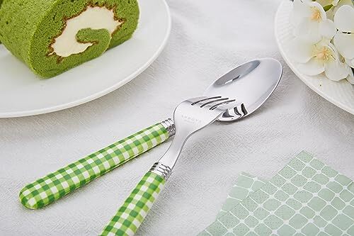 Silverware Set 20 Pieces Stainless Steel Cutlery Color Handle Flatware 4 X Dinne - Picture 4 of 8