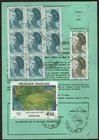 FRANCE: Final reshipment card with various stamps
