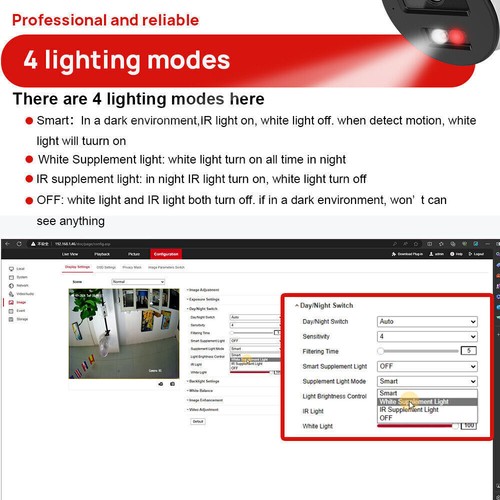 Hikvision DS-2CD2347G3-LI2UY 4MP ColorVu 3.0 IP Camera Hybrid Light Dual-MIC - Picture 7 of 18