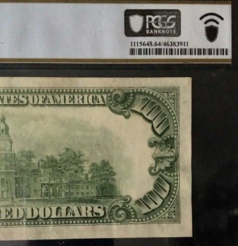 1950 $100 PCGS 64 PPQ CHOICE UNC FEDERAL RESERVE NOTE, CHICAGO 9367 - Picture 5 of 5