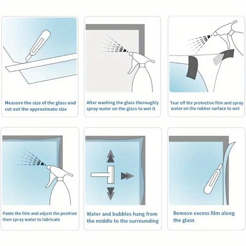 50cm×400cm One Way Mirror Window Film Heat UV Reflective Privacy Tint fit Office - Picture 21 of 22